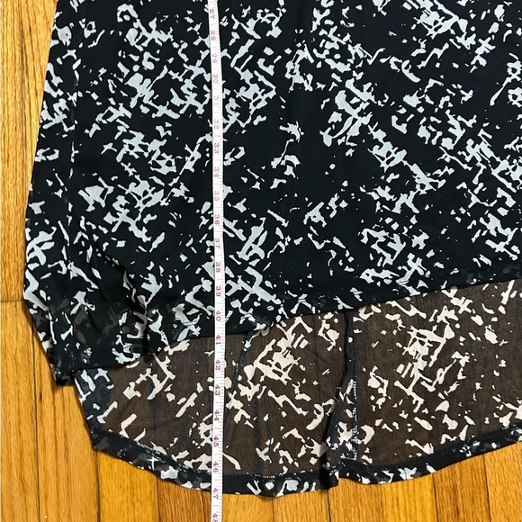 Laura Ashley Nylon Sleeveless Black & White High Low Midi Office Dress Size 2X - Picture 7 of 10